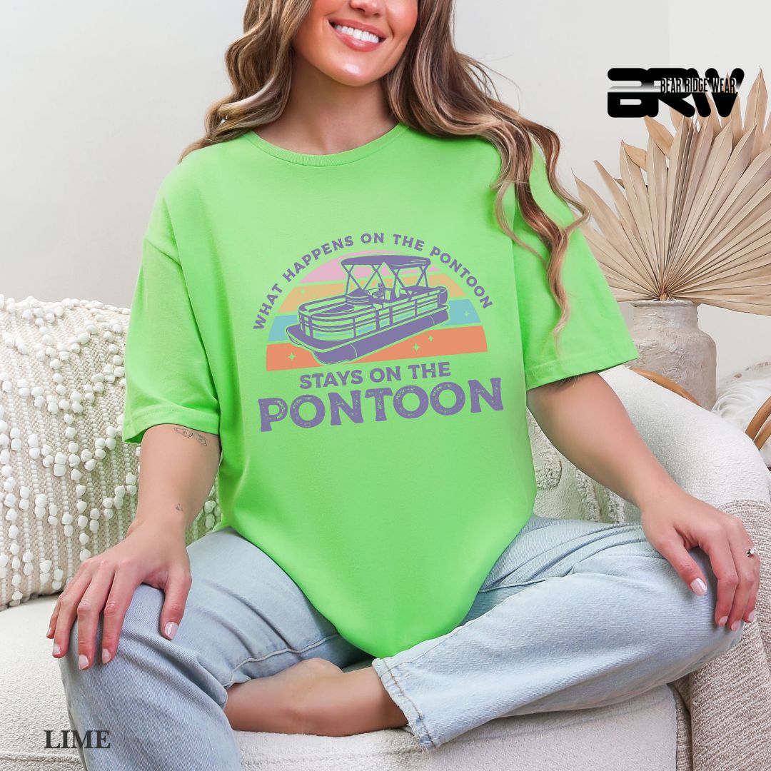 'What Happens To Pontoon'  Summer Tee