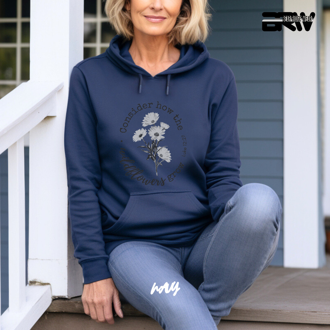 'Consider how the Wildflower grow' Faith Hoodie