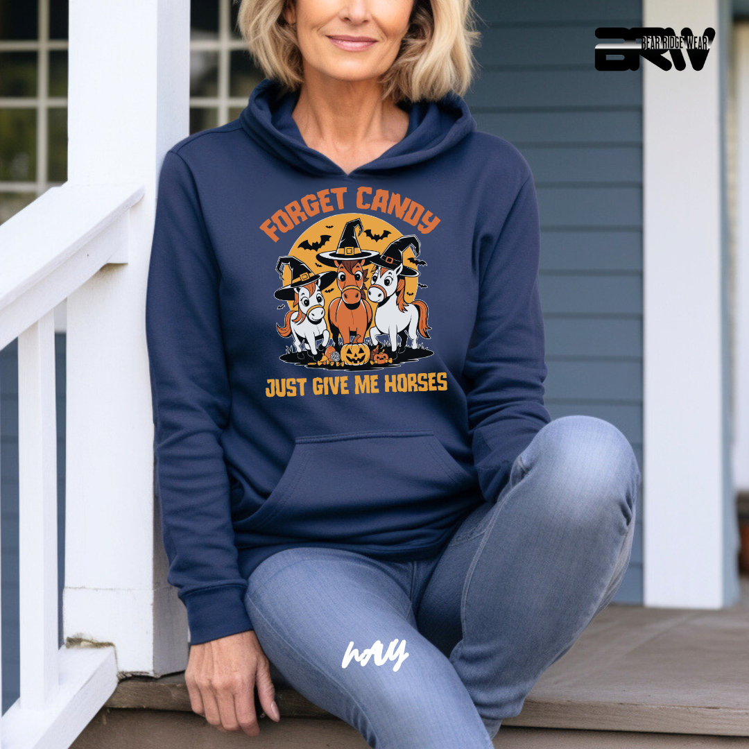 'Forget Candy-Horses' Fall Hoodie