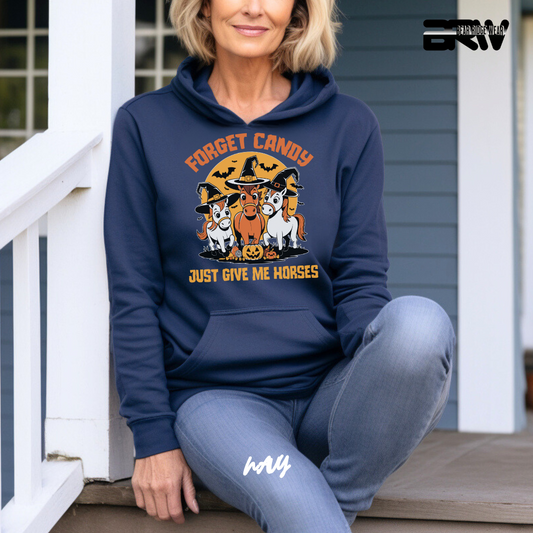 'Forget Candy-Horses' Fall Hoodie