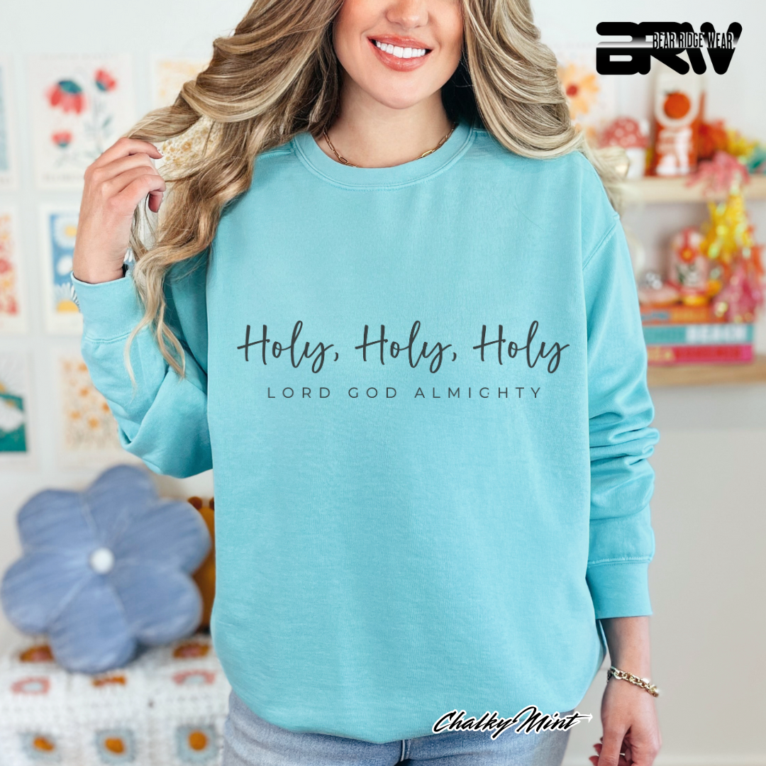 'Holy Holy Holy, Lord God Almighty' Faith Long-Sleeve Tee
