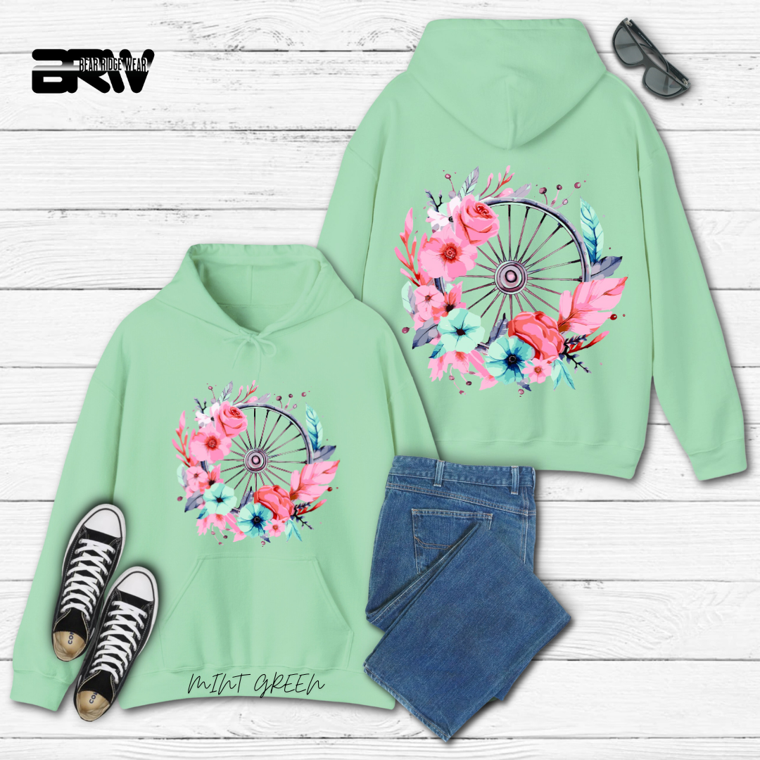 'Flower-Wagon Wheel' Hoodie