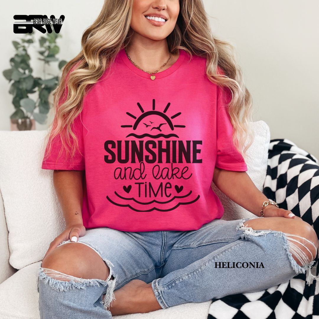 'Sunshine And Lake Time' 3 Summer Tee