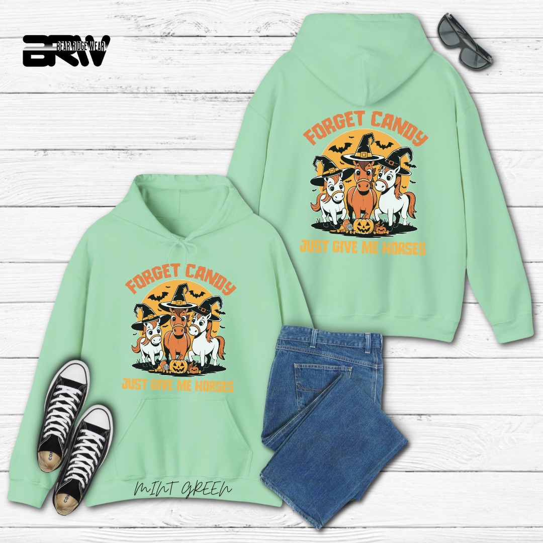 'Forget Candy-Horses' Fall Hoodie