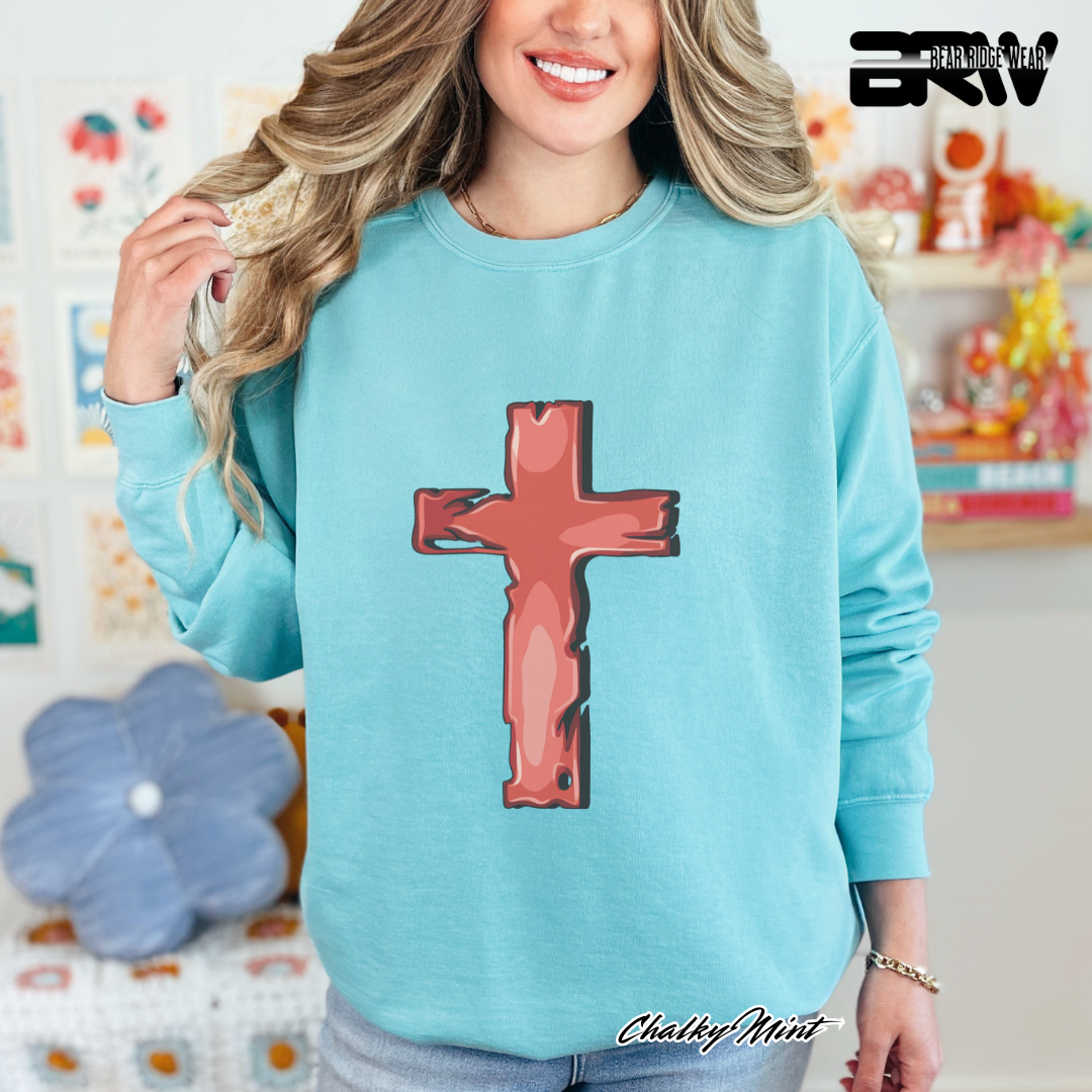 'Rugged Cross' Faith Long Sleeve Tee
