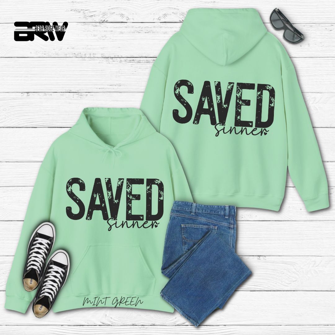 'Saved Sinner'  Faith Hoodie