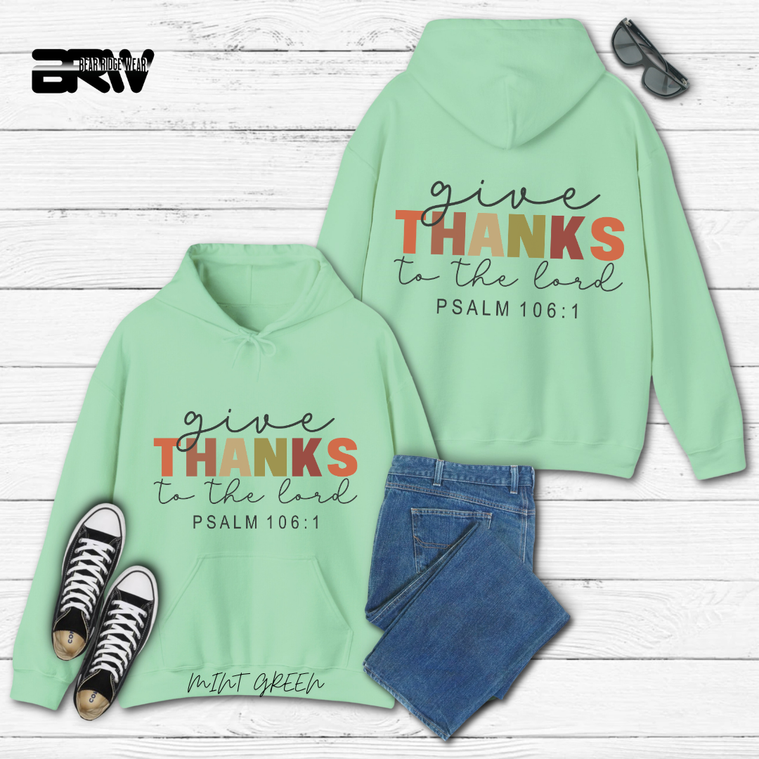 'Give Thanks To The Lord' Faith Hoodie