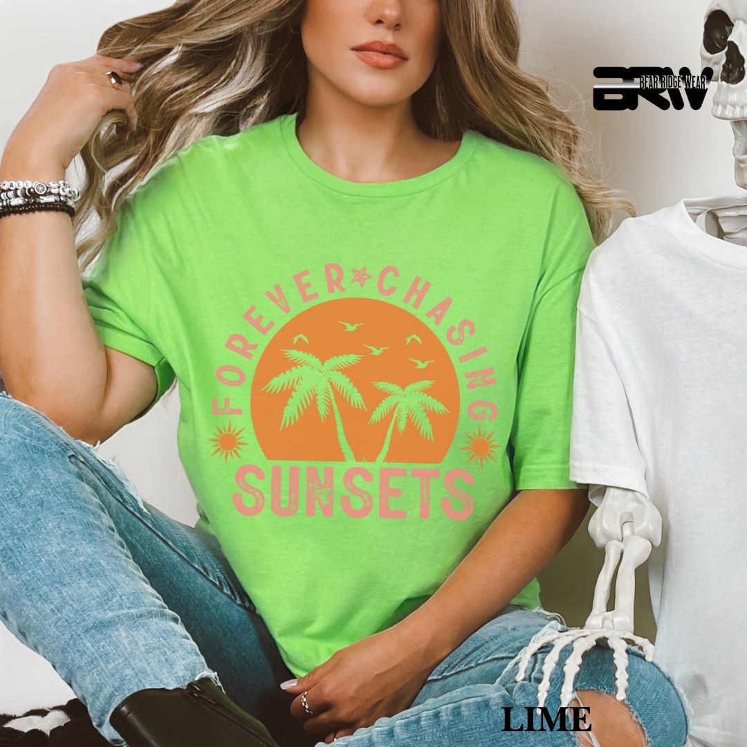 'Forever Chasing Sunsets' Summer Tee