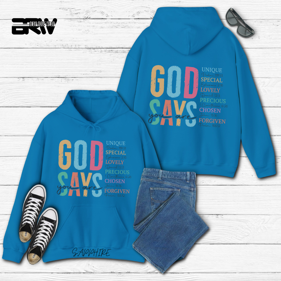 'God Says You Are' Faith Hoodie
