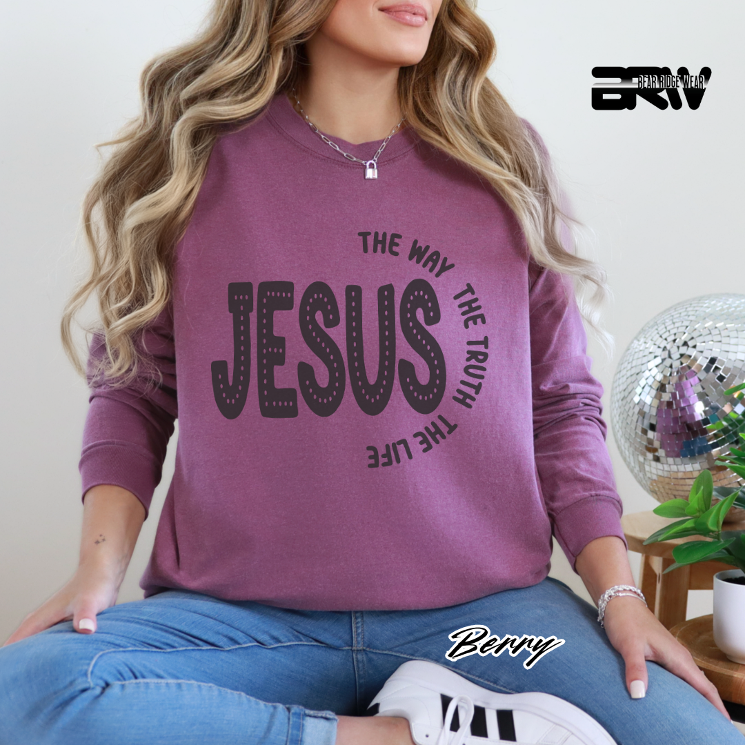 'Jesus The Way, The Truth, The Life' Faith Long-sleeve Tee