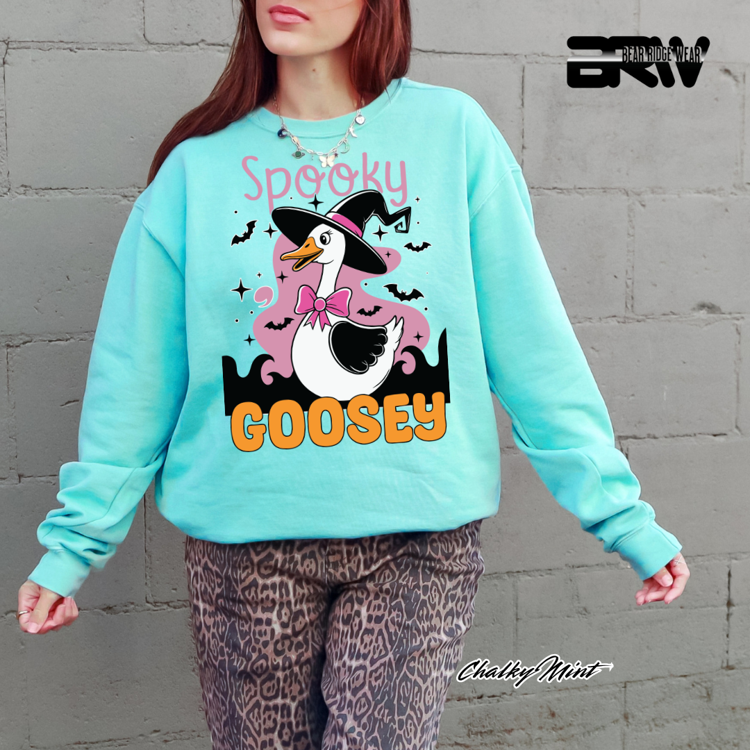 'Spooky Goosey' Fall Crewneck Sweatshirt