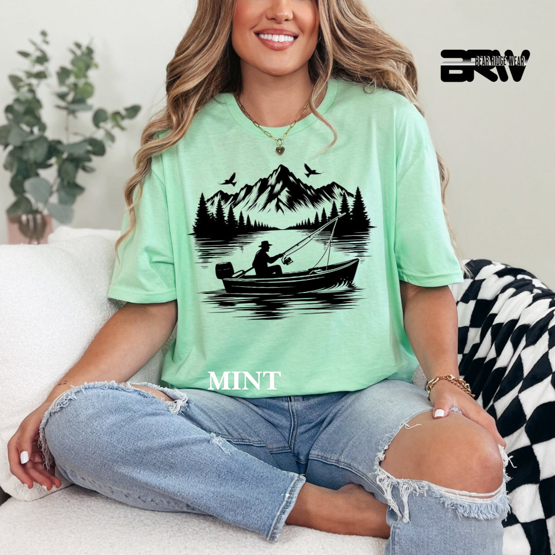 "Boat in the Lake" Tee