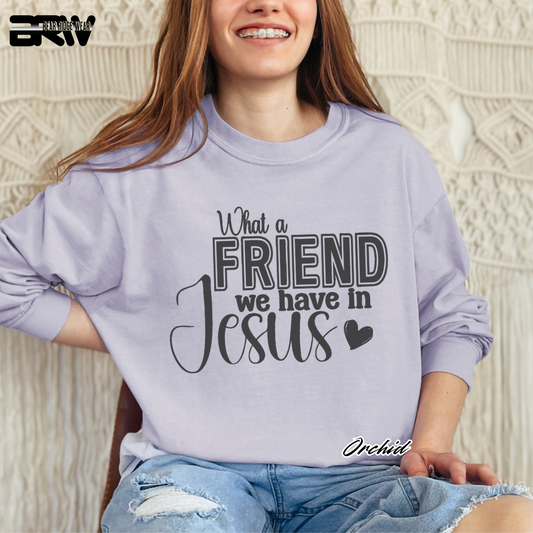 'What A Friend We Have In Jesus' Long-Sleeve Faith Tee
