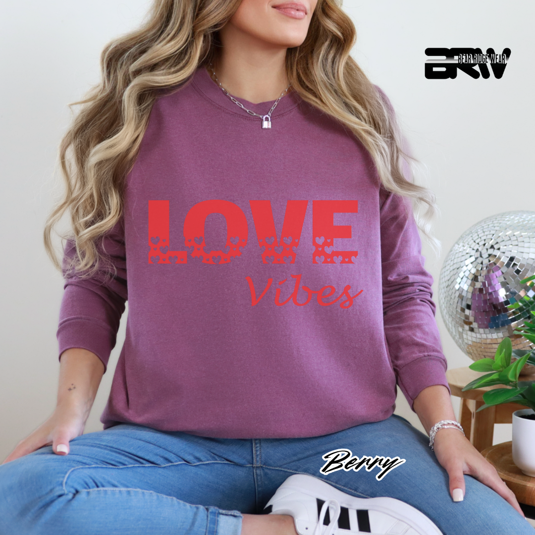 'Love Vibes' Long-Sleeve Tee