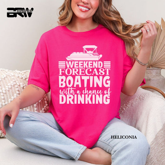 'Weekend Forecast-Boating' 3 Summer Tee