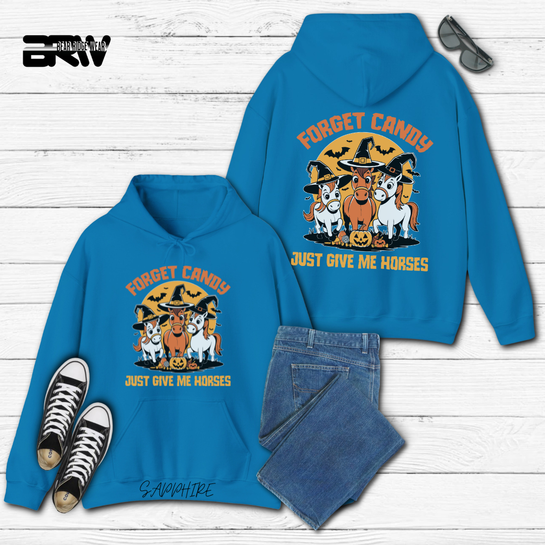'Forget Candy-Horses' Fall Hoodie