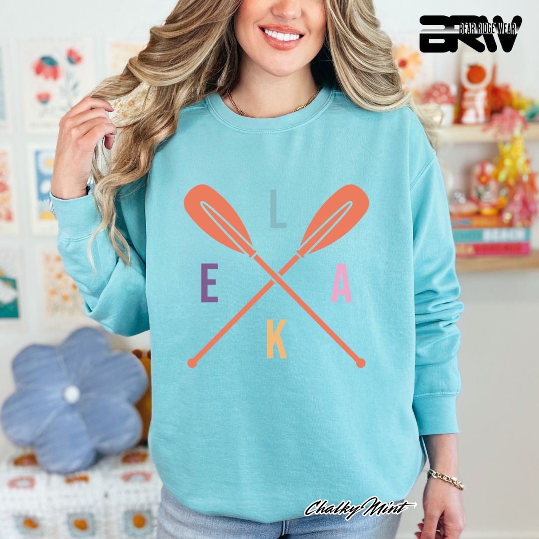 'Lake-Oars' Summer Crewneck Sweatshirt