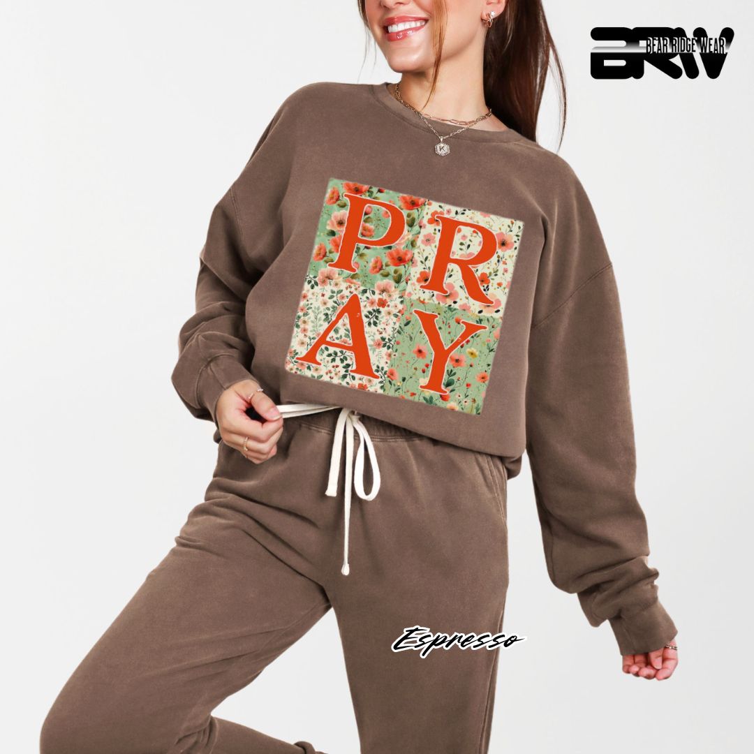 'Pray' Faith Crewneck Sweatshirt