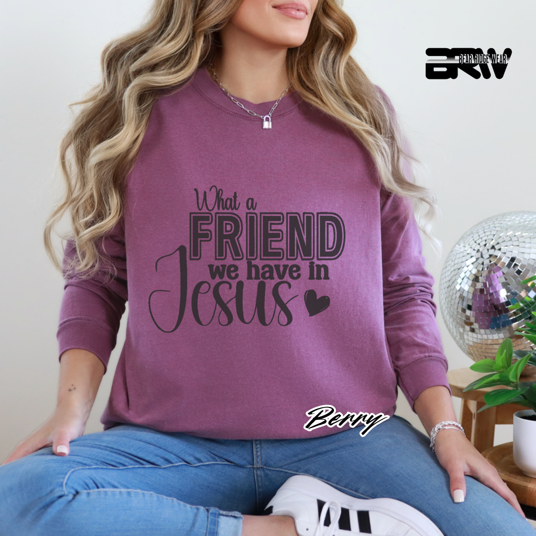 'What A Friend We Have In Jesus' Long-Sleeve Faith Tee