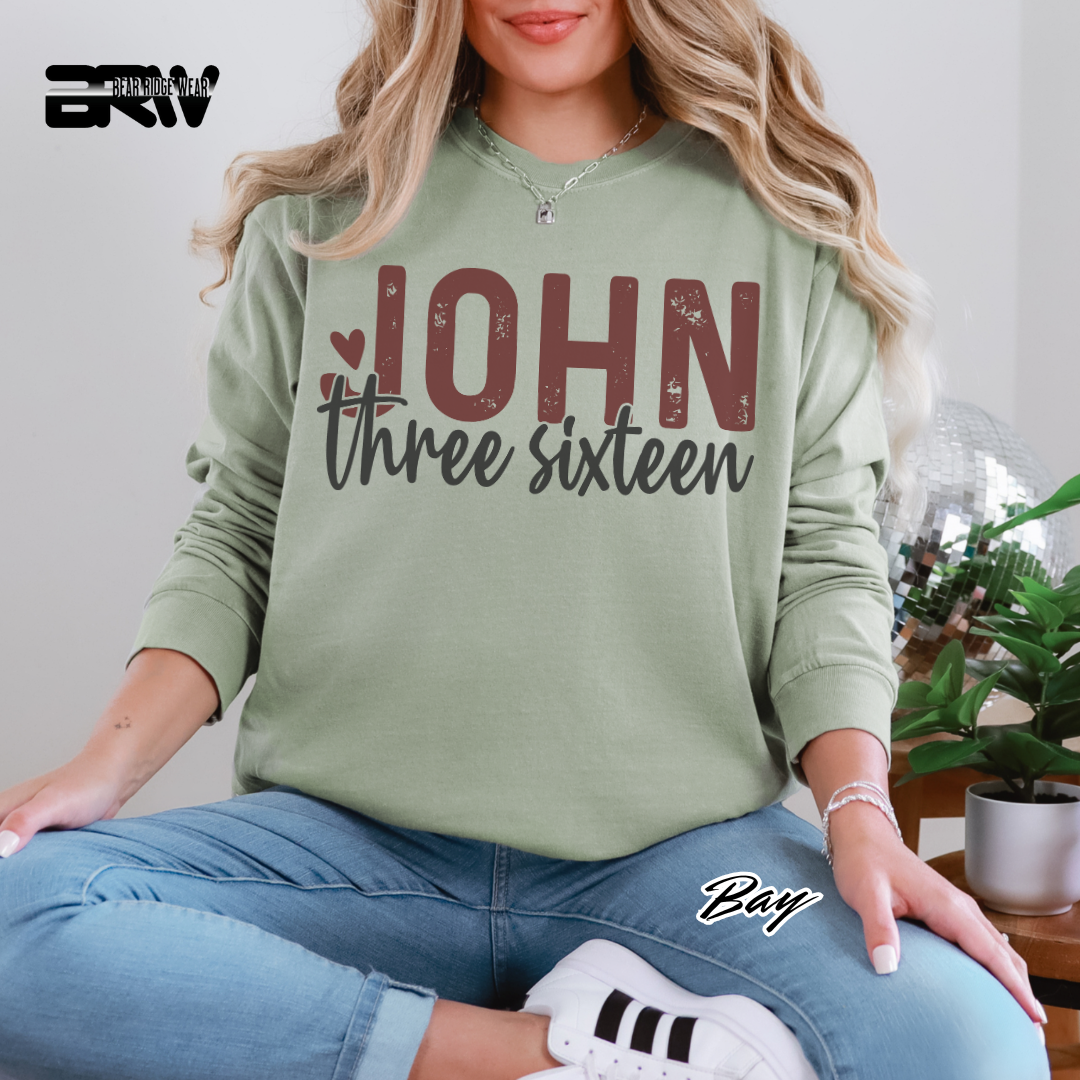 'John Three Sixteen' Faith Long-sleeve Tee