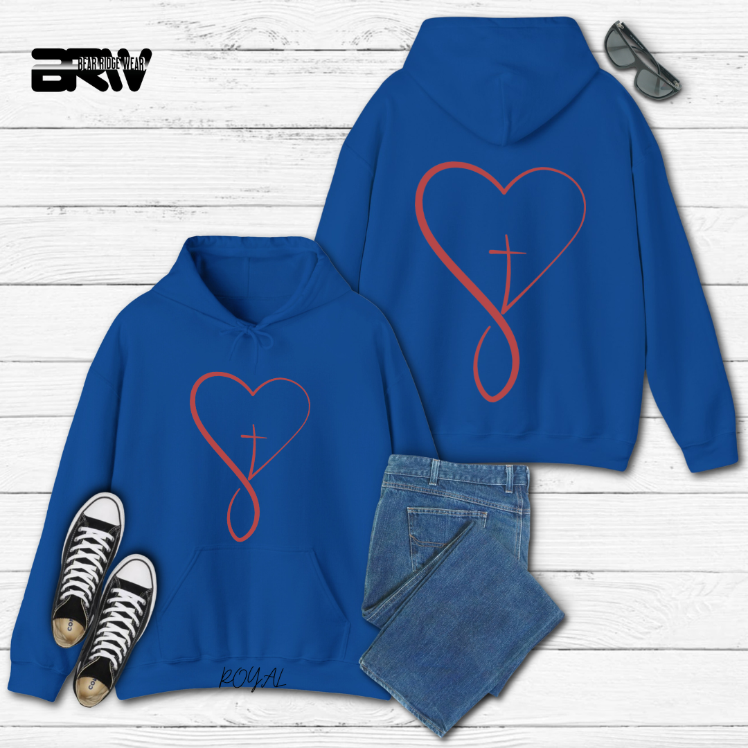 'Infinity Heart With Cross Inside' Faith Hoodie