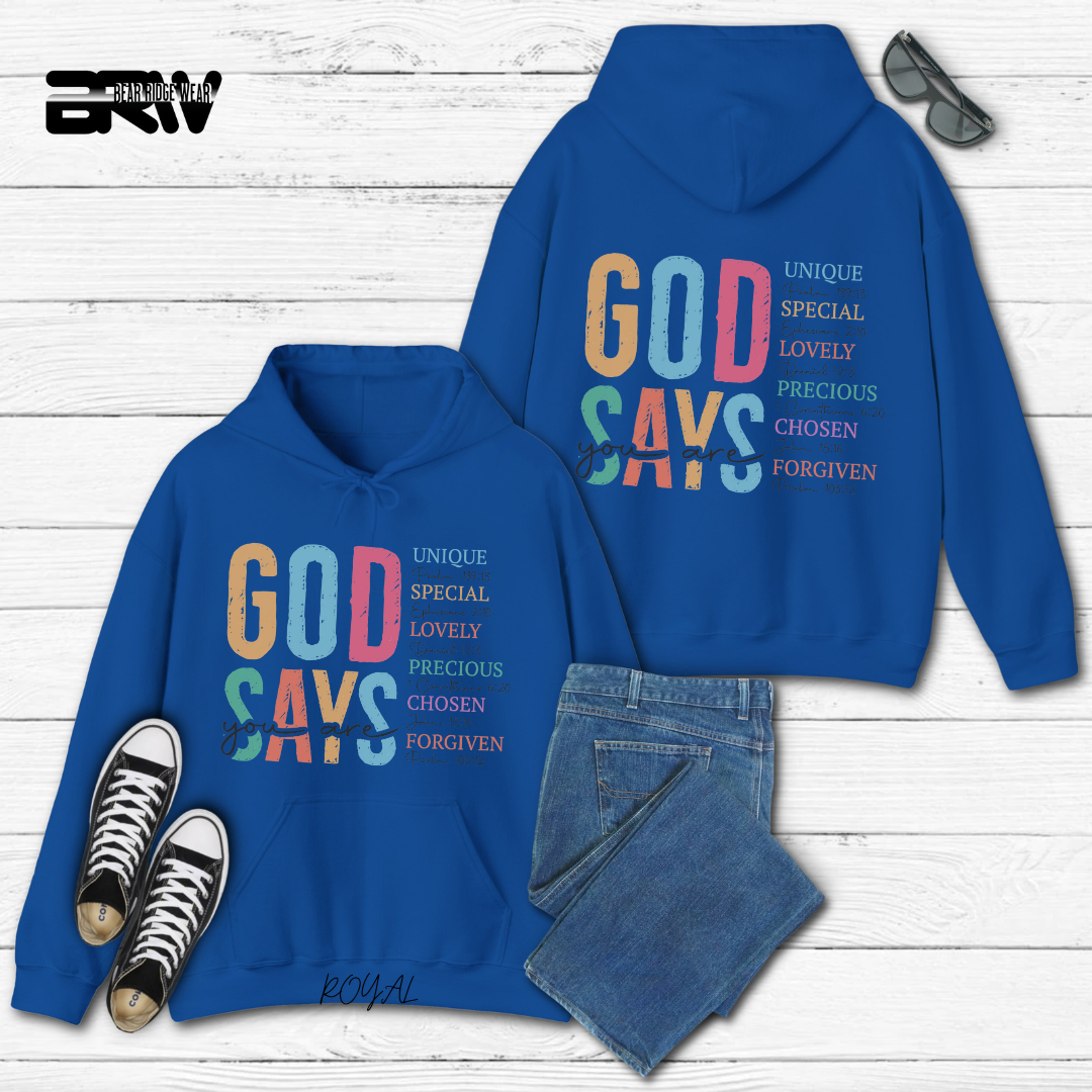 'God Says You Are' Faith Hoodie
