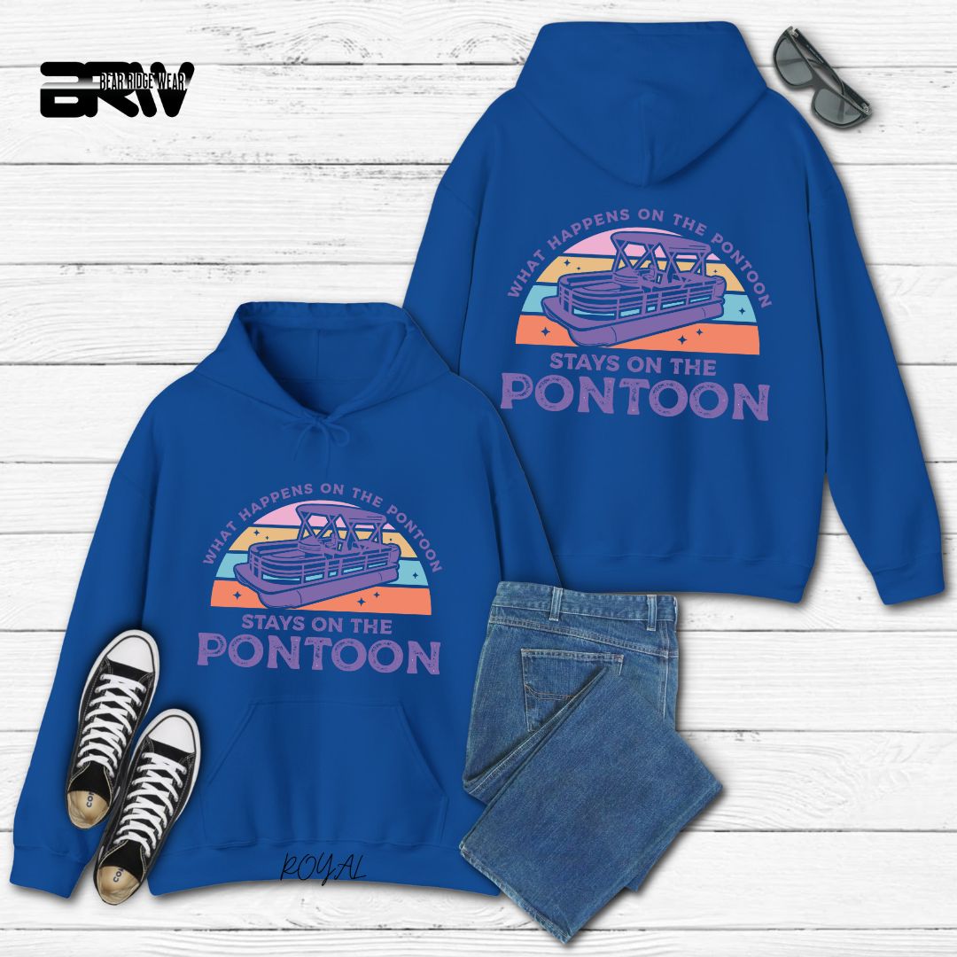 'What Happens To Pontoon' Summer Hoodie
