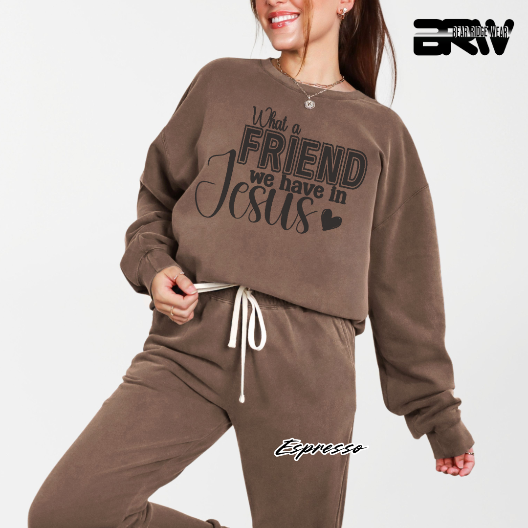 'What A Friend We Have In Jesus' Faith Crewneck Sweatshirt