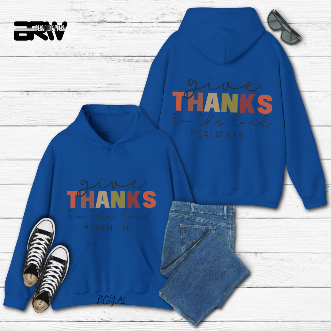 'Give Thanks To The Lord' Faith Hoodie