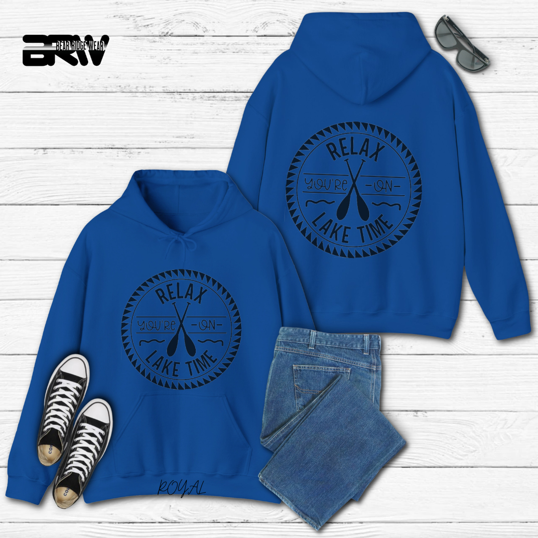 'Relax your on lake time' Hoodie