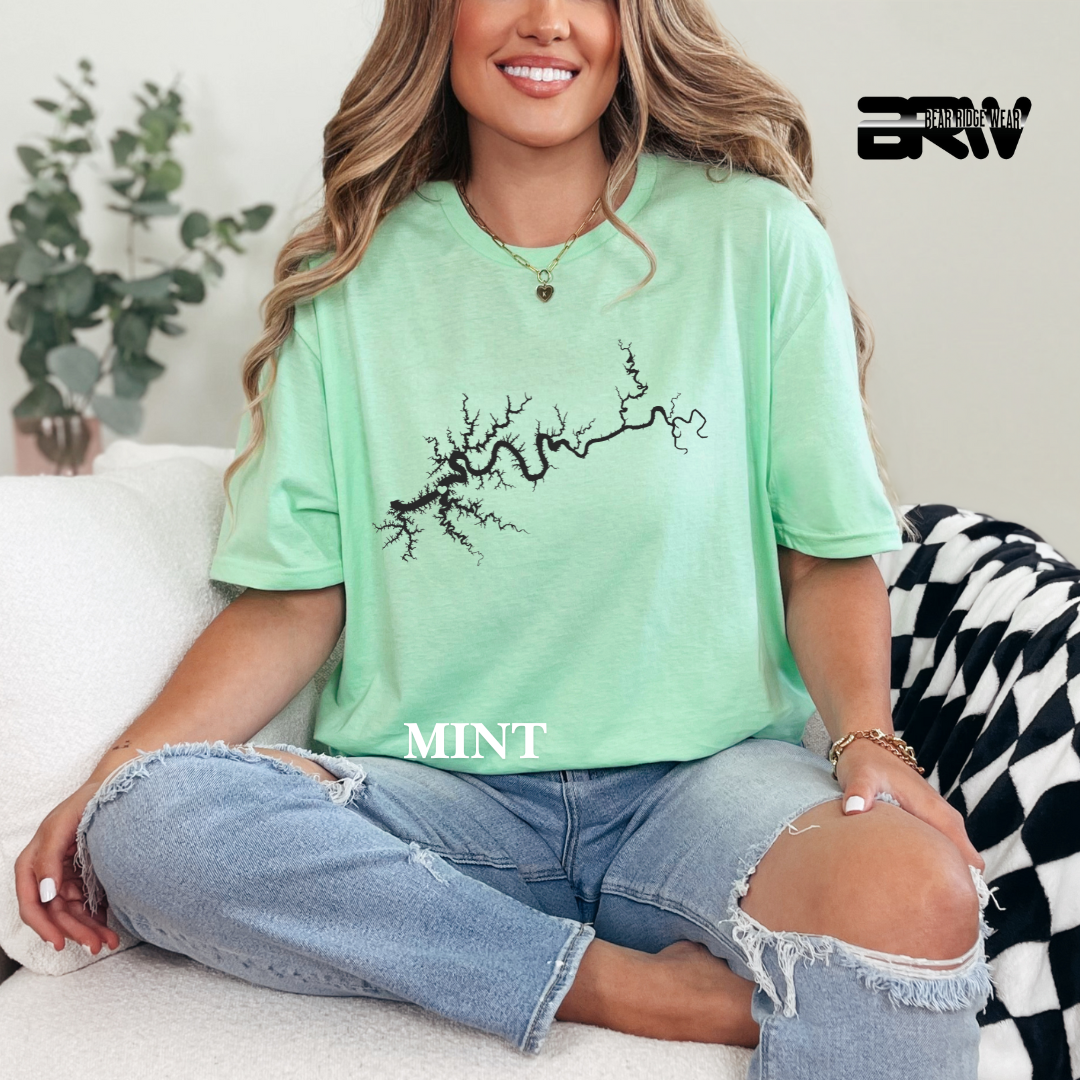 "Black Lake Cumberland" Map Tee