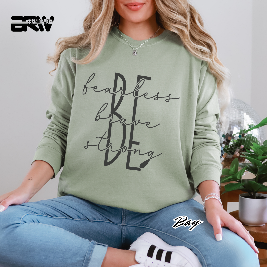 'Be Fearless, Brave, Strong' Long-Sleeve Tee