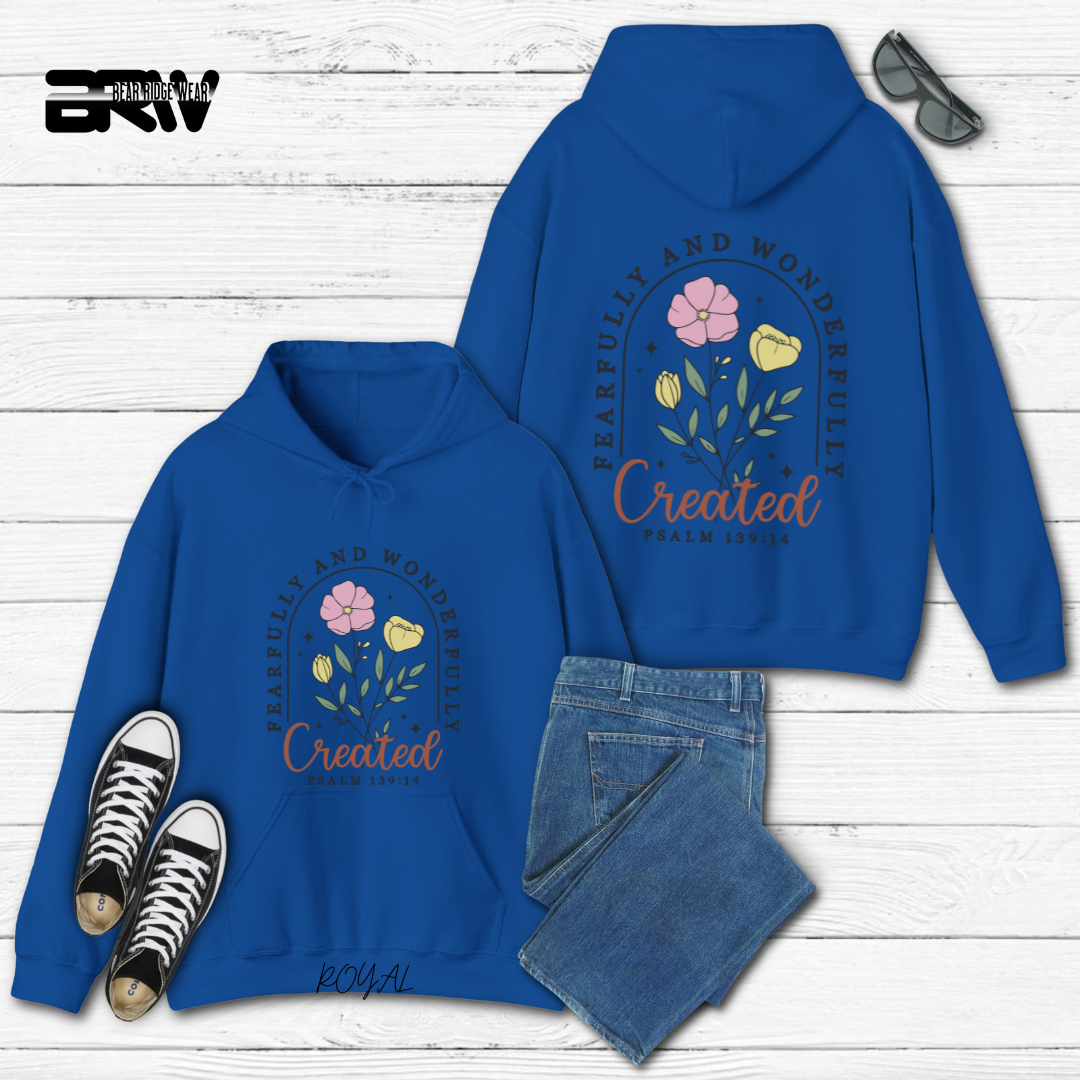 'Fearfully and wonderfully created' Faith Hoodie
