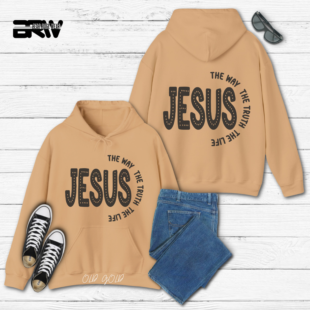 'Jesus The Way, The Truth, The Life'  Faith Hoodie