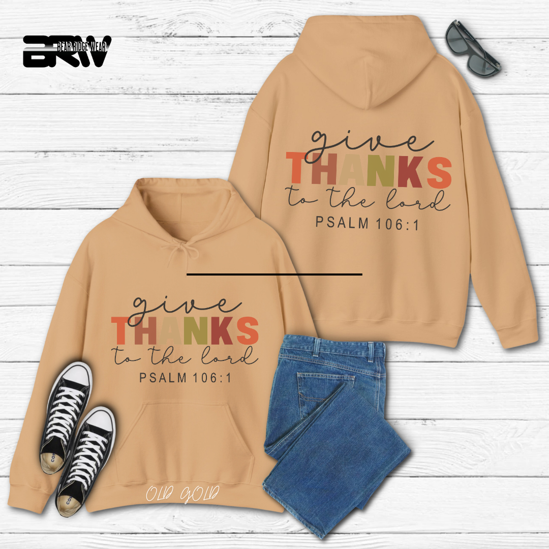 'Give Thanks To The Lord' Faith Hoodie