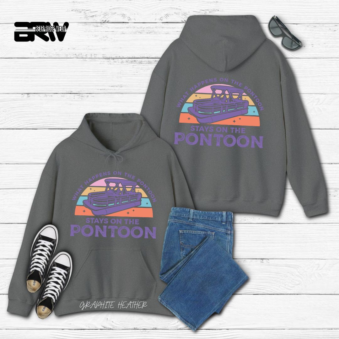 'What Happens To Pontoon' Summer Hoodie