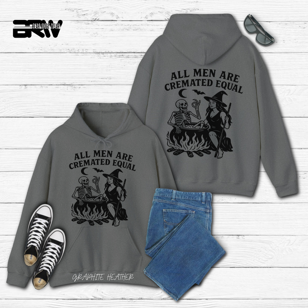 'All men are cremated equally' Fall Hoodie