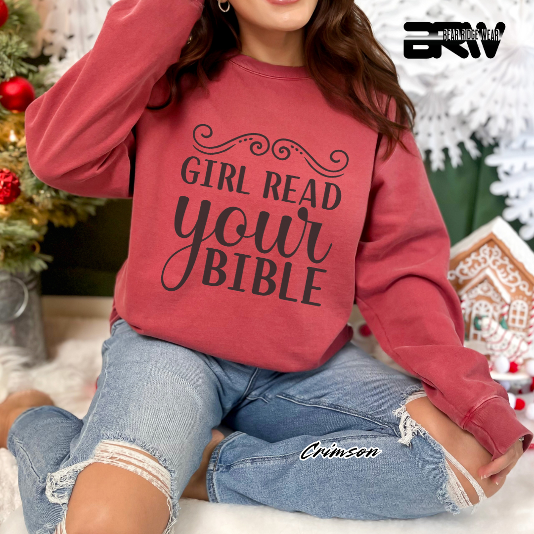 'Girl Read Your Bible' Faith Long Sleeve Tee