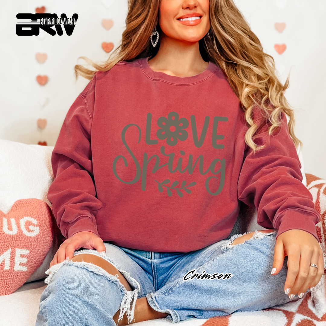 'Love Spring' Crewneck Sweatshirt