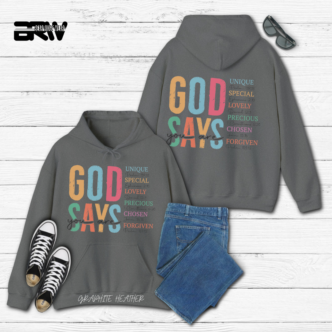 'God Says You Are' Faith Hoodie