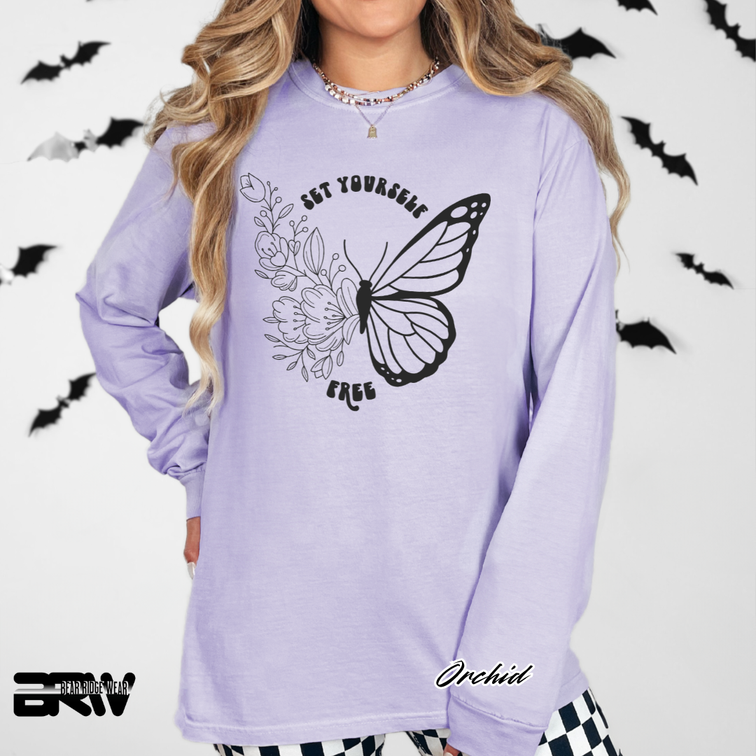 'Set Yourself Free' Long Sleeve Tee