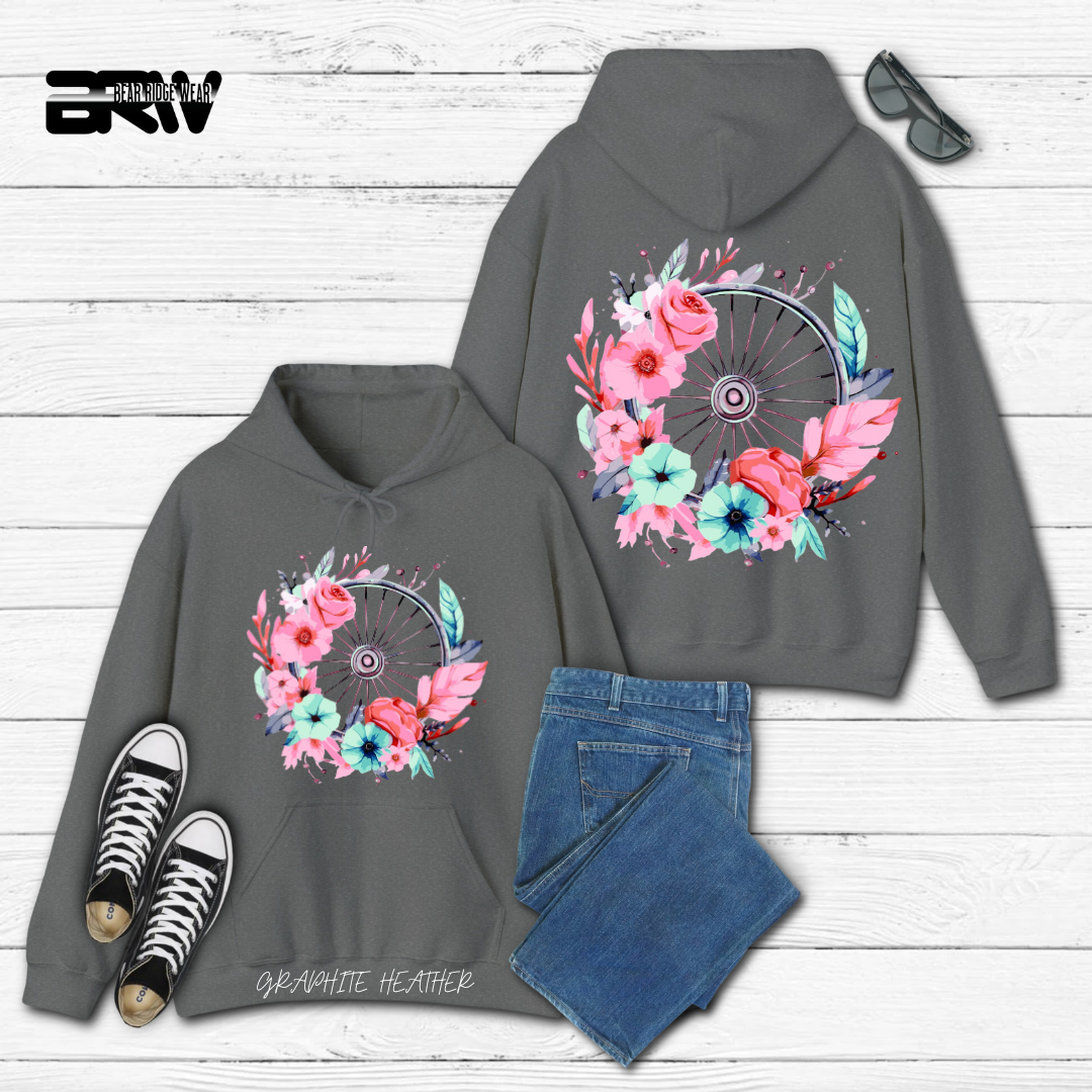 'Flower-Wagon Wheel' Hoodie
