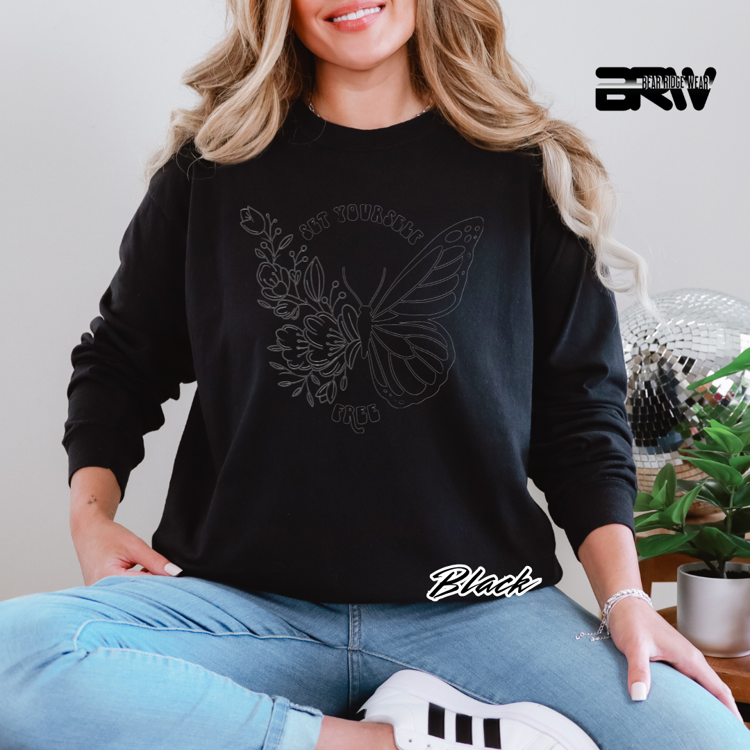 'Set Yourself Free' Long Sleeve Tee