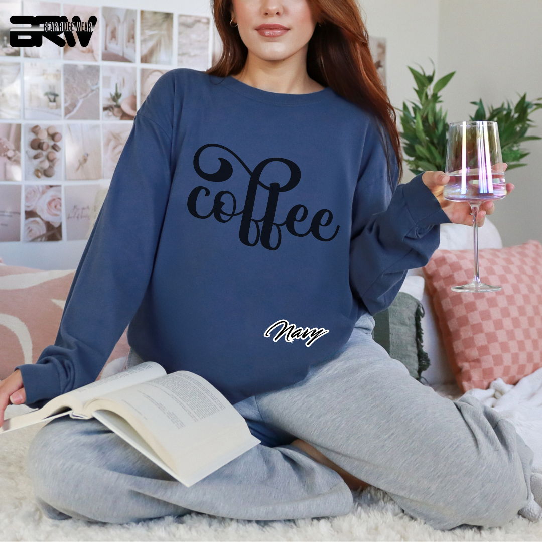 'Coffee' Long-Sleeve Tee