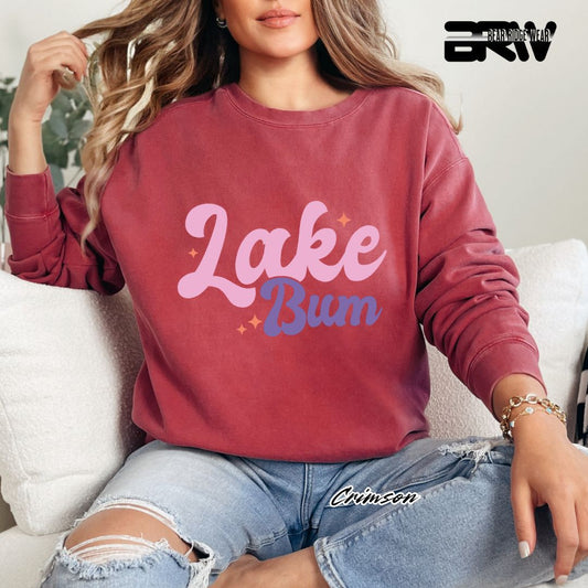 'Lake Bum' Summer Crewneck Sweatshirt