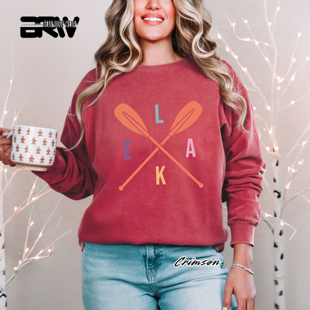 'Lake-Oars' Summer Crewneck Sweatshirt