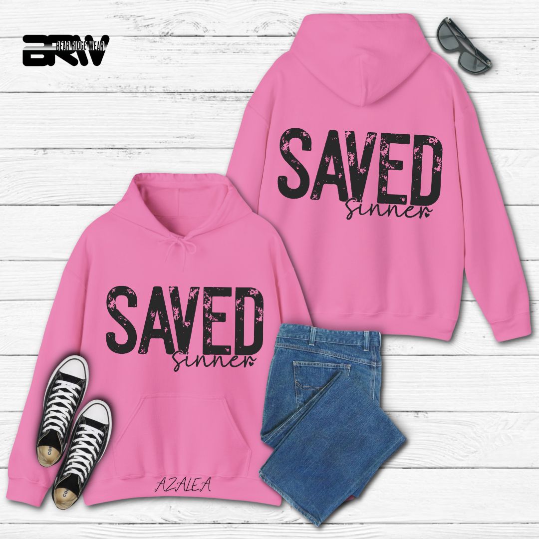 'Saved Sinner'  Faith Hoodie