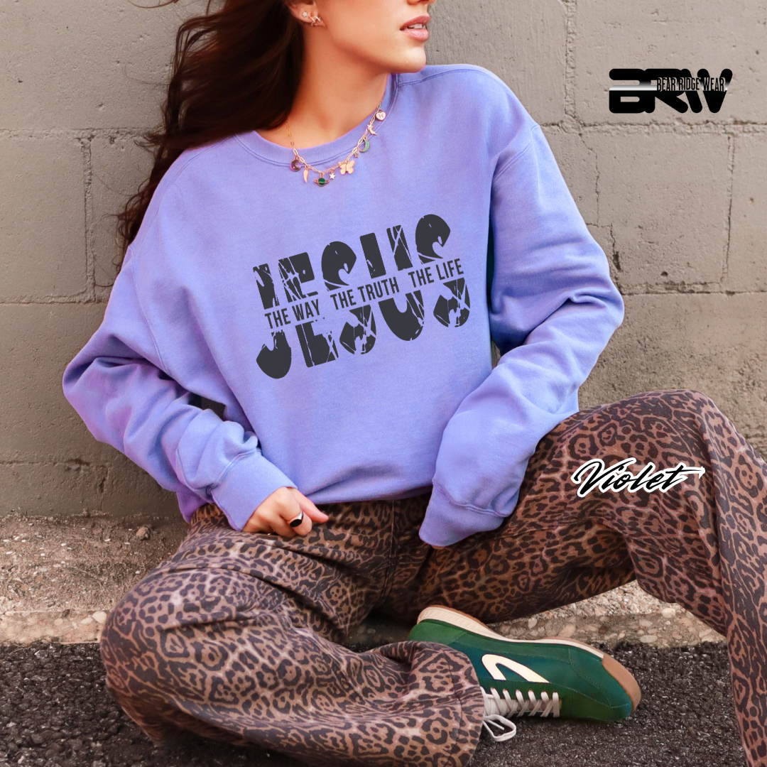 'Jesus The Way, The Truth, The Life' Faith Long-sleeve Tees