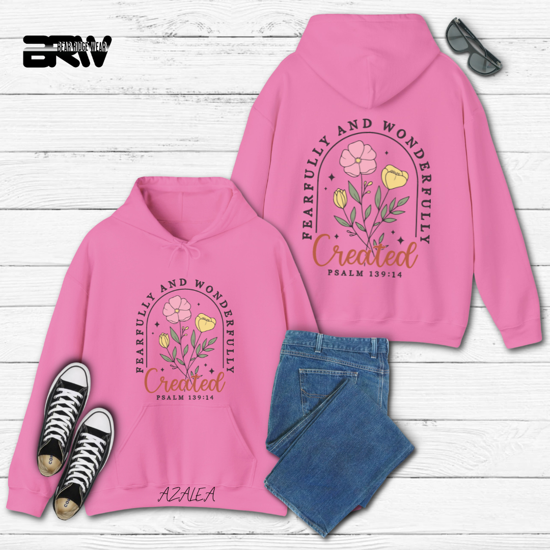'Fearfully and wonderfully created' Faith Hoodie