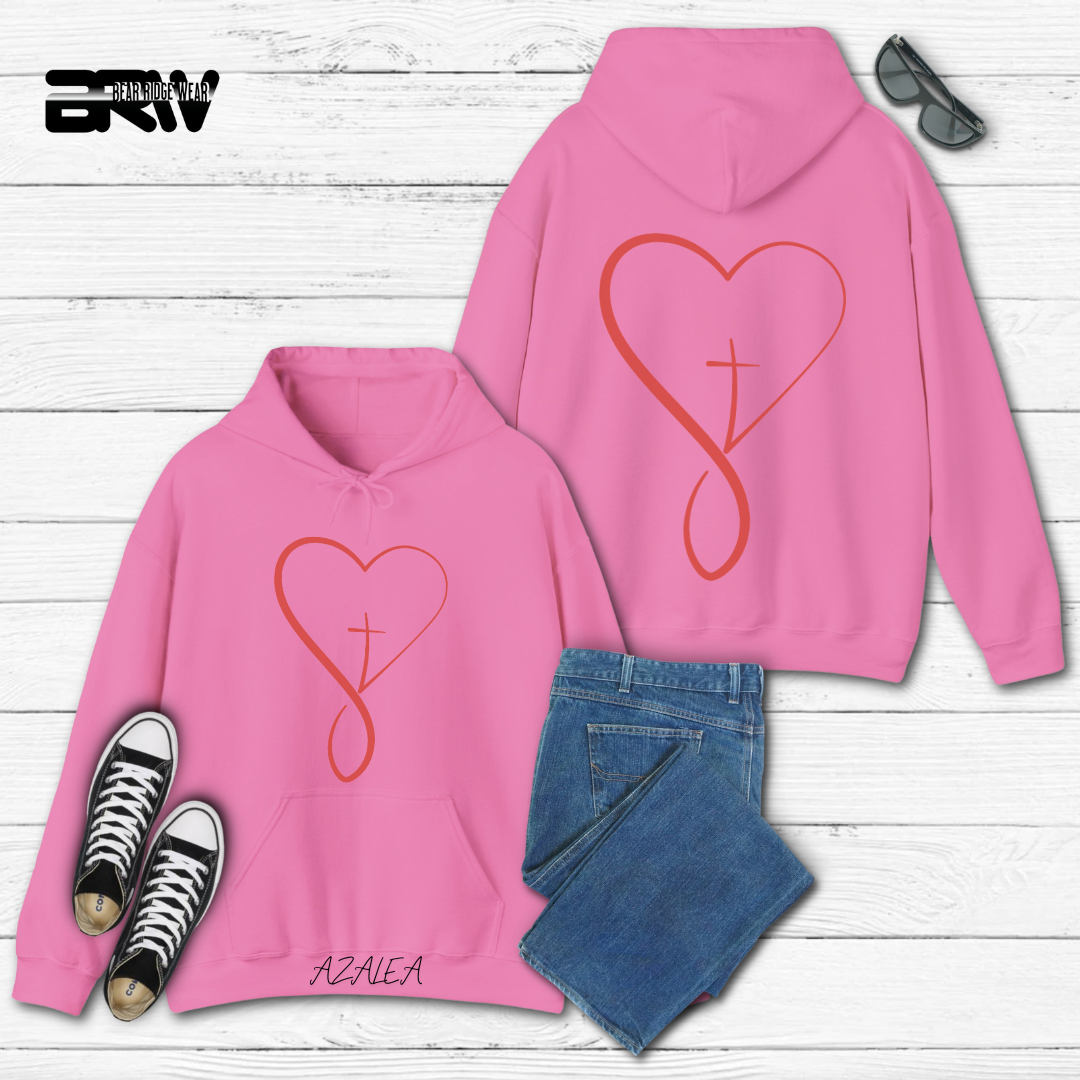 'Infinity Heart With Cross Inside' Faith Hoodie